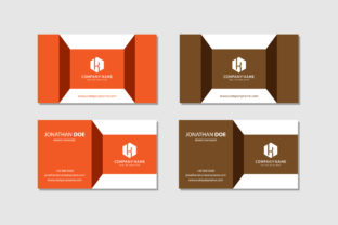 Download Flat Business Card Orange and Brown - Card Collection