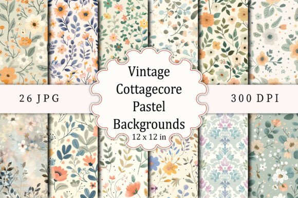 Download Vintage Cottagecore Pastel Backgrounds - Premium Resources
