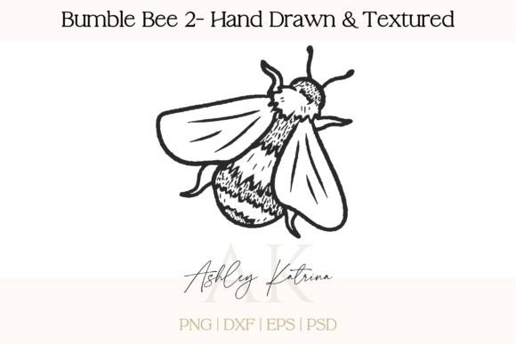 Download Bumble Bee 2 - Hand Drawn &amp; Textured - Hand drawn Collection