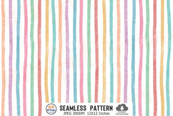 Download Hand Drawn Pastel Crayon Stripes Pattern - Hand drawn Collection