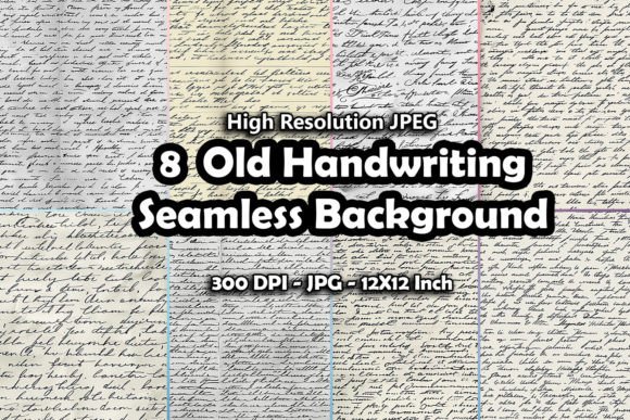Download 8 Old Handwriting Background Seamless - Background seamless Collection