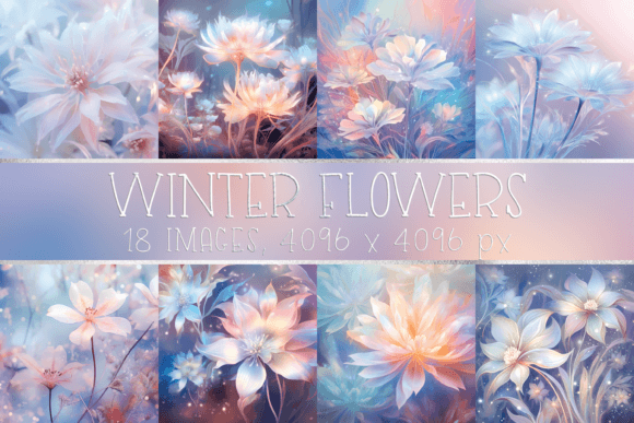Download Pastel Light Blue Winter Flower Images - Light blue Collection