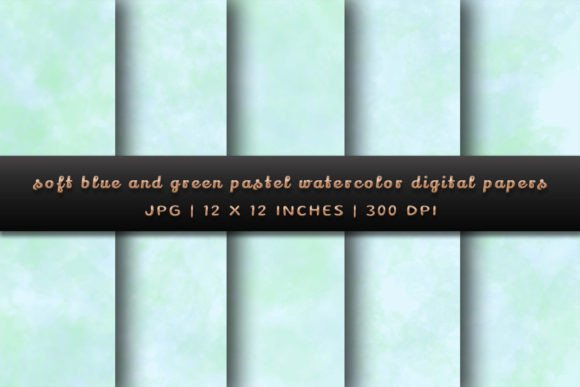 Download Soft Blue and Green Pastel Backgrounds - Premium Bundle